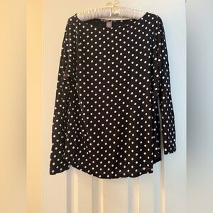 H&M Black Polka Dot Women's Blouse